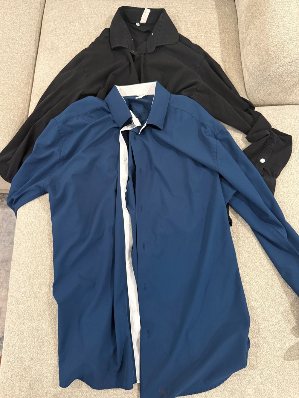 Men’s State and Liberty Blue Contrast & Black Dress Shirt
